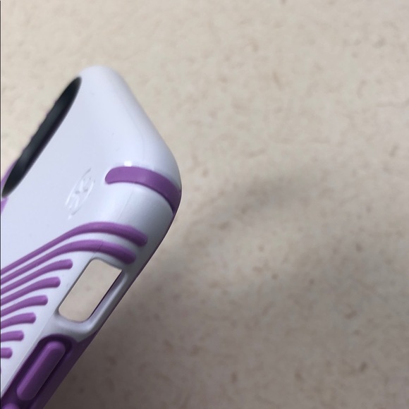 Speck iPhone X high impact phone case white purple - Picture 3 of 5